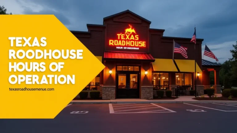 Texas Roadhouse Hours 2025: Opening, Closing, Holiday & Early Dine Times 3 Texas Roadhouse Hours