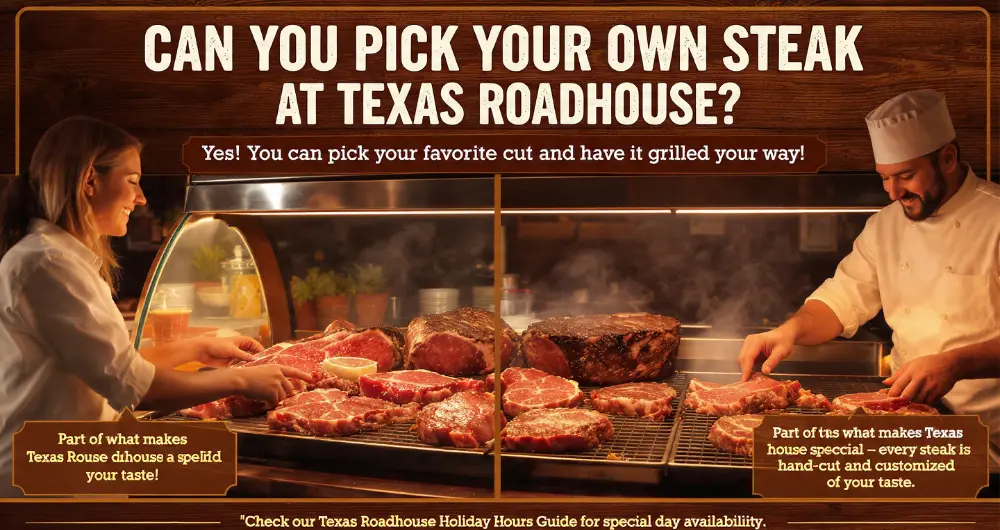 Texas Roadhouse Hand-Cut Steaks Menu with Prices & Nutrition 2025 3 Can You Pick Your Own Steak at Texas Roadhouse