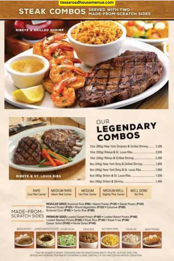 Updated Texas Roadhouse Menu With Prices October 9, 2025 52 Texas Roadhouse Combo Meals Menu Prices