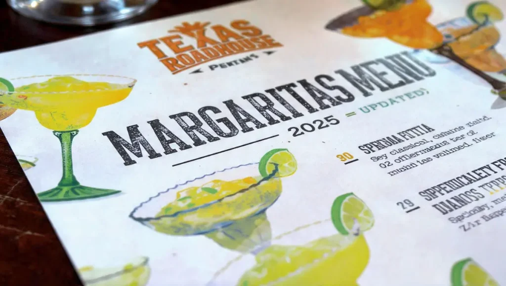 Texas Roadhouse Margaritas Menu (2025 Updated)