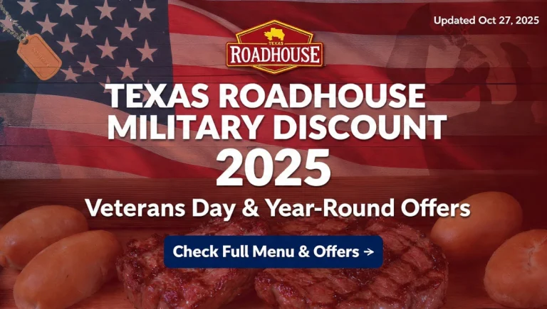 Texas Roadhouse Military Discount | Veterans Day & Free Meal 2025 7 Texas Roadhouse Military Discount